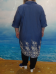Рубашка-платье, джинс синий (Smart-Woman, Россия) — размеры 60-62, 64-66, 72-74