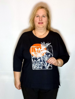 Блузон BL-8384 Темно-синий