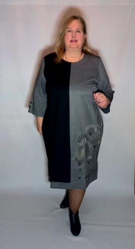 Платье " Ромб цветы" (244) (Киргизия, разные фабрики) — размеры 62, 64