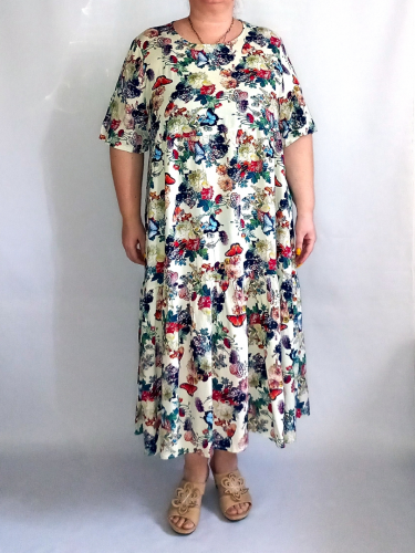 Платье "Маркиза" полянка/молочный (Россия) — размеры 62, 64