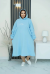 Платье "Форзиция" голубой (Киргизия, разные фабрики) — размеры 66, 70