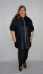 Кардиган  "Джинс" черный горох (Smart-Woman, Россия) — размеры 64-66, 68-70, 72-74, 76-78, 80-82