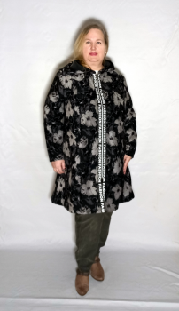 Кардиган-ветровка "FASHION"  серые цветы